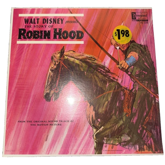Other - Walt Disney The Story Of Robin Hood Vintage Vinyl Record LP Rare Sealed DQ1249